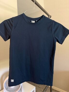 Tom & Teddy Navy Blue Kids Crew Neck Tee